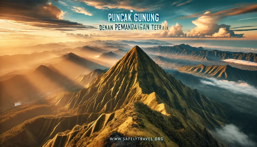 Puncak Gunung dengan Pemandangan Terbaik