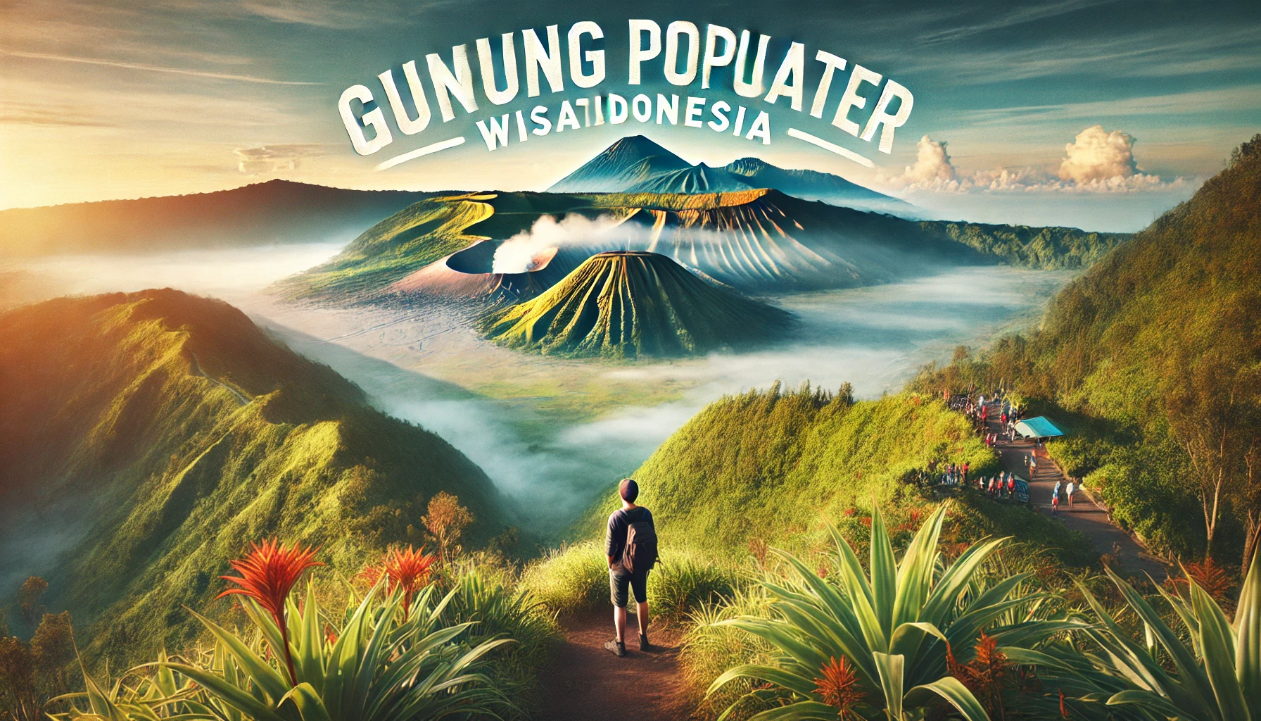 gunung populer wisata indonesia